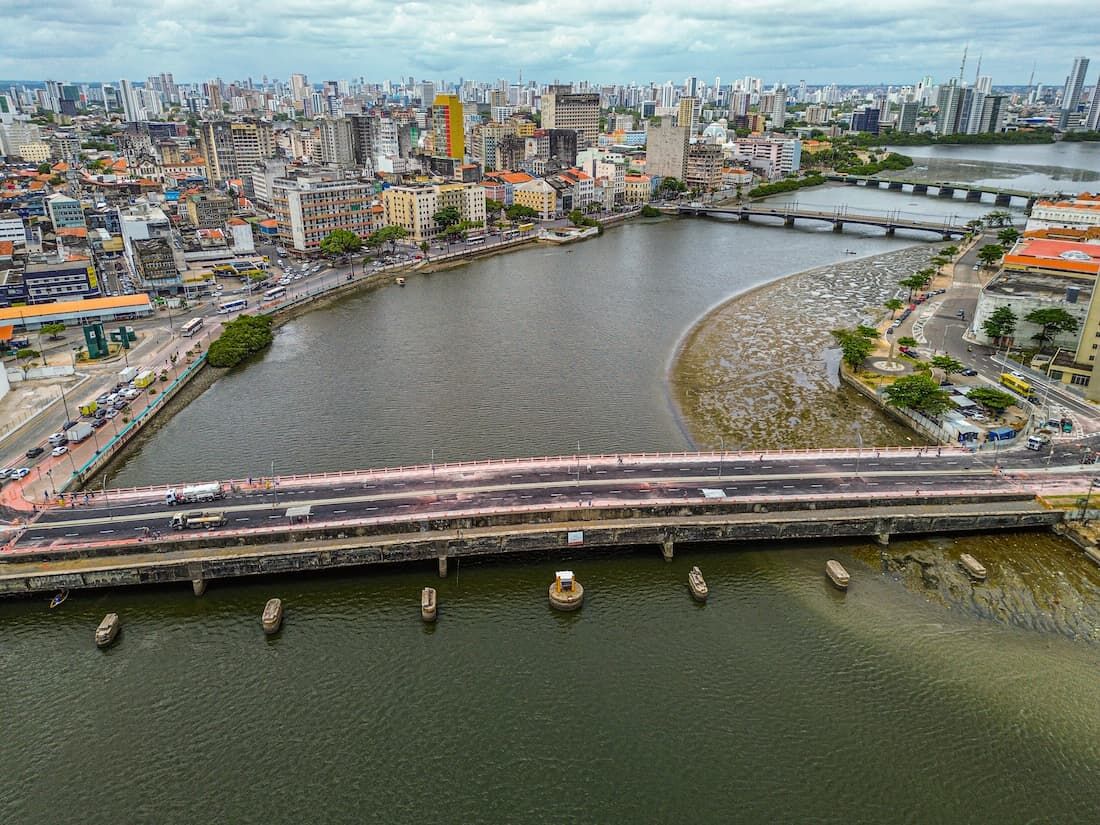 Foto de Drone da Ponte Giratoria