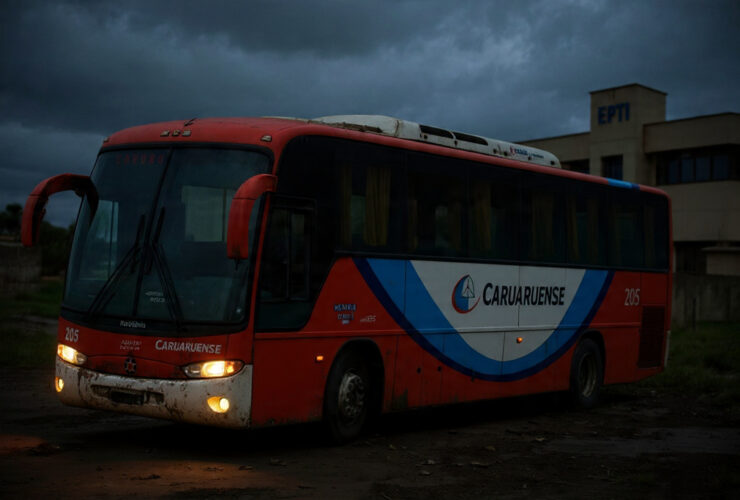 Ônibus irregular interditado pela EPTI Pernambuco evidenciando crise na fiscalização do transporte intermunicipal