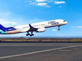 Aeronave da Cabo Verde Airlines que fará a rota entre Recife e Cabo Verde a partir de maio de 2026.