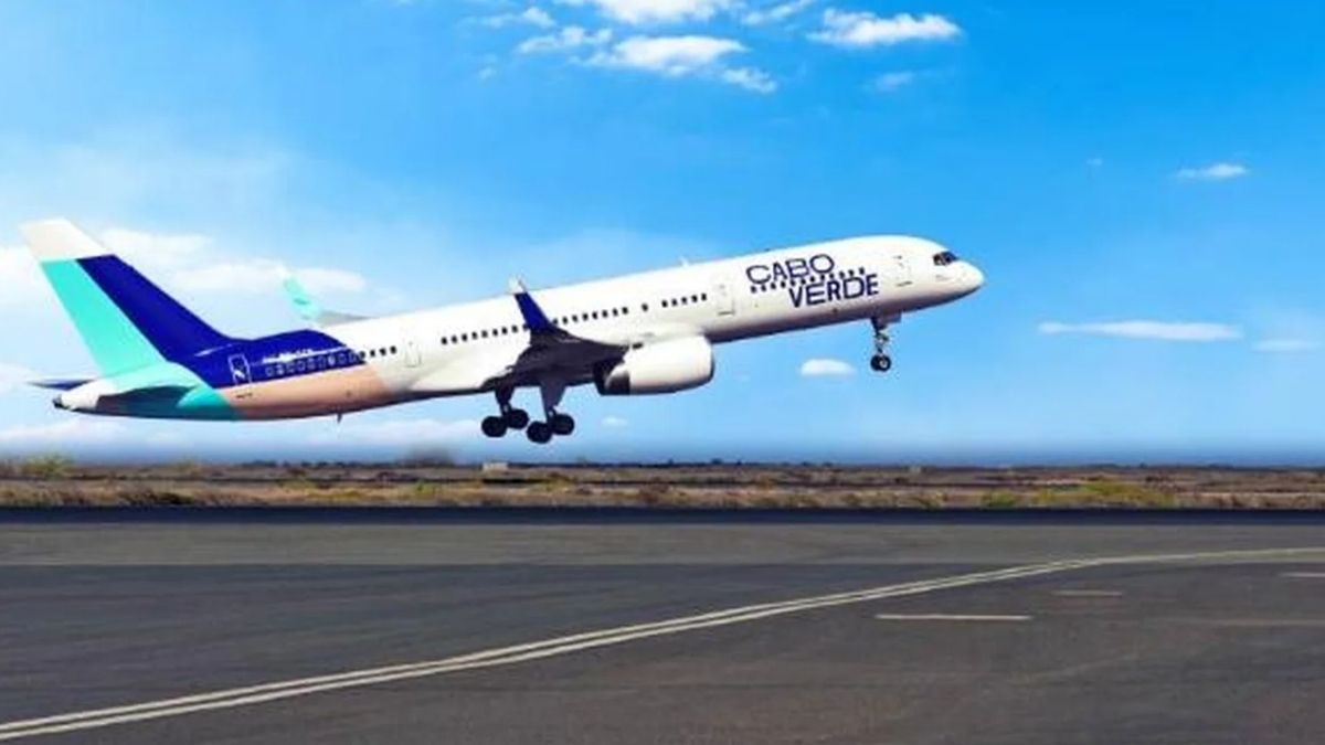 Aeronave da Cabo Verde Airlines que fará a rota entre Recife e Cabo Verde a partir de maio de 2026.