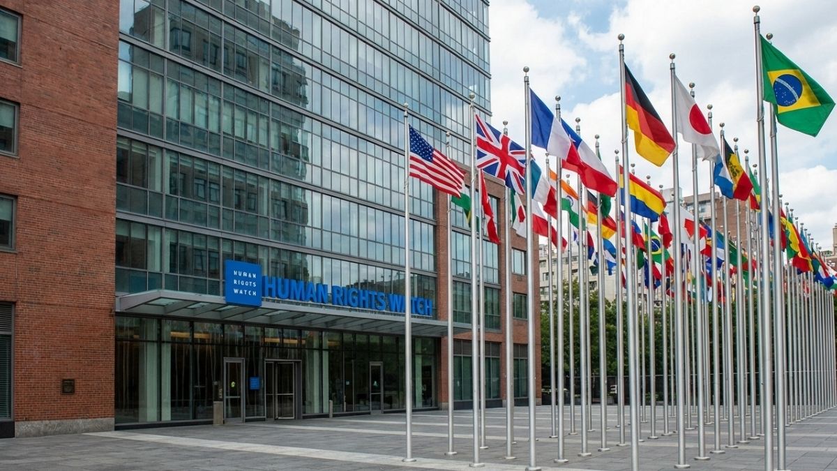 Sede da organização Human Rights Watch que monitora a virada autoritária de Trump e direitos humanos globais