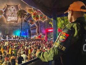 Policiamento ostensivo durante o Carnaval 2026 de Pernambuco para garantir a segurança dos foliões