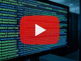 Logotipo do YouTube indicando problemas técnicos após confirmação de que o YouTube caiu